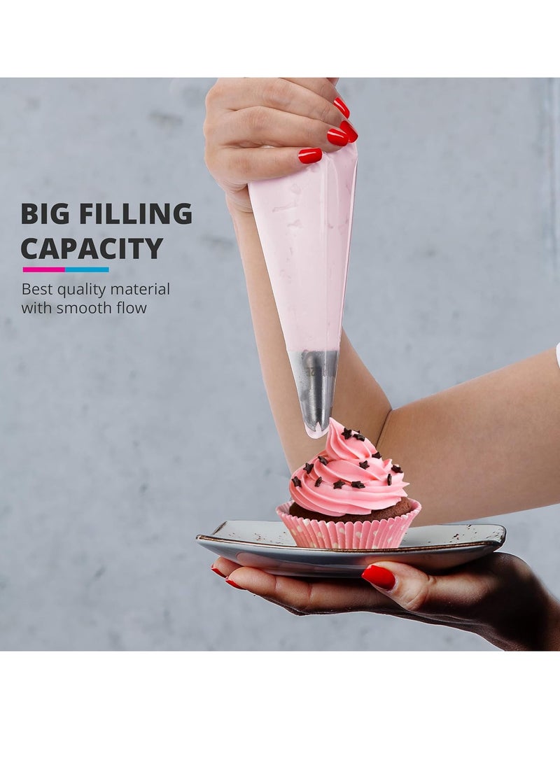 Generic 100 Disposable Piping Bags – Anti-Burst Pastry Bags for Cake, Cupcake  Cookie Decorating  - Image 5