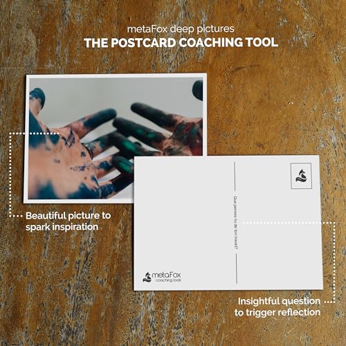 metaFox - 52 Inspirational Cards, Positive Affirmations & Motivational Postcards, Picture Cards For Coaching & Therapy, Mindfulness, Original Motivational Deck - Image 3