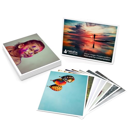 metaFox - 52 Inspirational Cards, Positive Affirmations & Motivational Postcards, Picture Cards For Coaching & Therapy, Mindfulness, Original Motivational Deck - Image 2