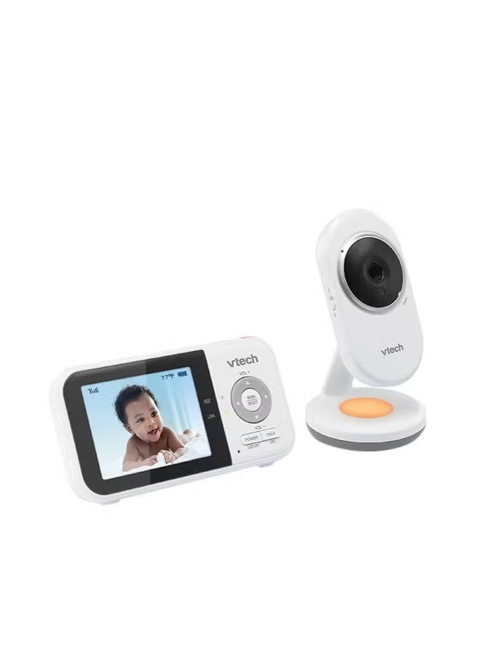 vtech VM819 Baby Monitor with Camera and Audio 2.8 Screen Portable Baby Camera Night Vision 2 Way Audio Temperature Sensor and Lullabies Secure Transmission No WiFi Ideal for Baby Elderly Pet - Image 1