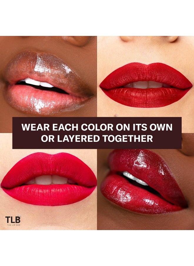 ذا ليب بار - مجموعة هدايا Perfect Pout Mini Lip Trio (3 منتجات) - أحمر شفاه غير لامع سائل Nonstop وملمع شفاه غير لاصق - بحجم مناسب للسفر - صندوق هدايا - نباتي وخالي من الجلوتين وخالي من القسوة - مكياج ومستحضرات تجميل  - Image 2