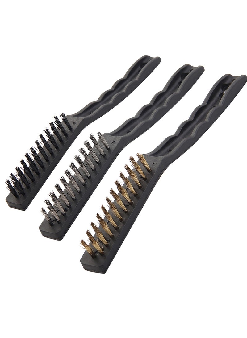 KSEIBI Plastic Hand Brush Set – 3-Piece, Durable & Multipurpose for Household and Industrial Cleaning  - Image 1