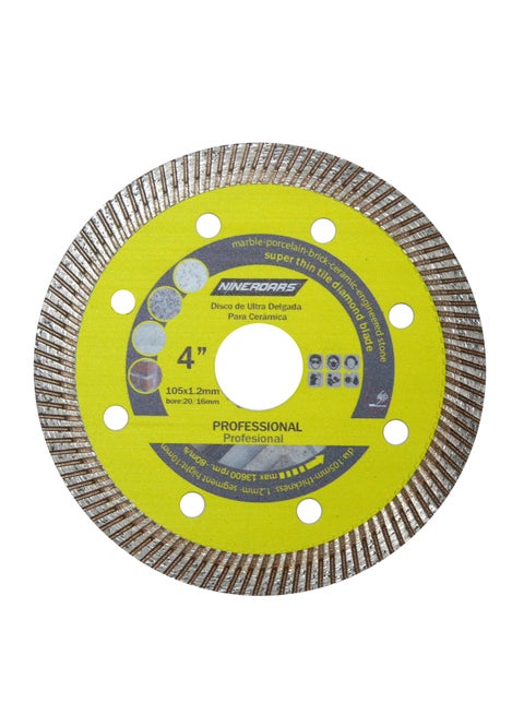 Super Thin Tile Blade 4  inch ,105mm Diamond Turbo Blade for Marble and Tiles