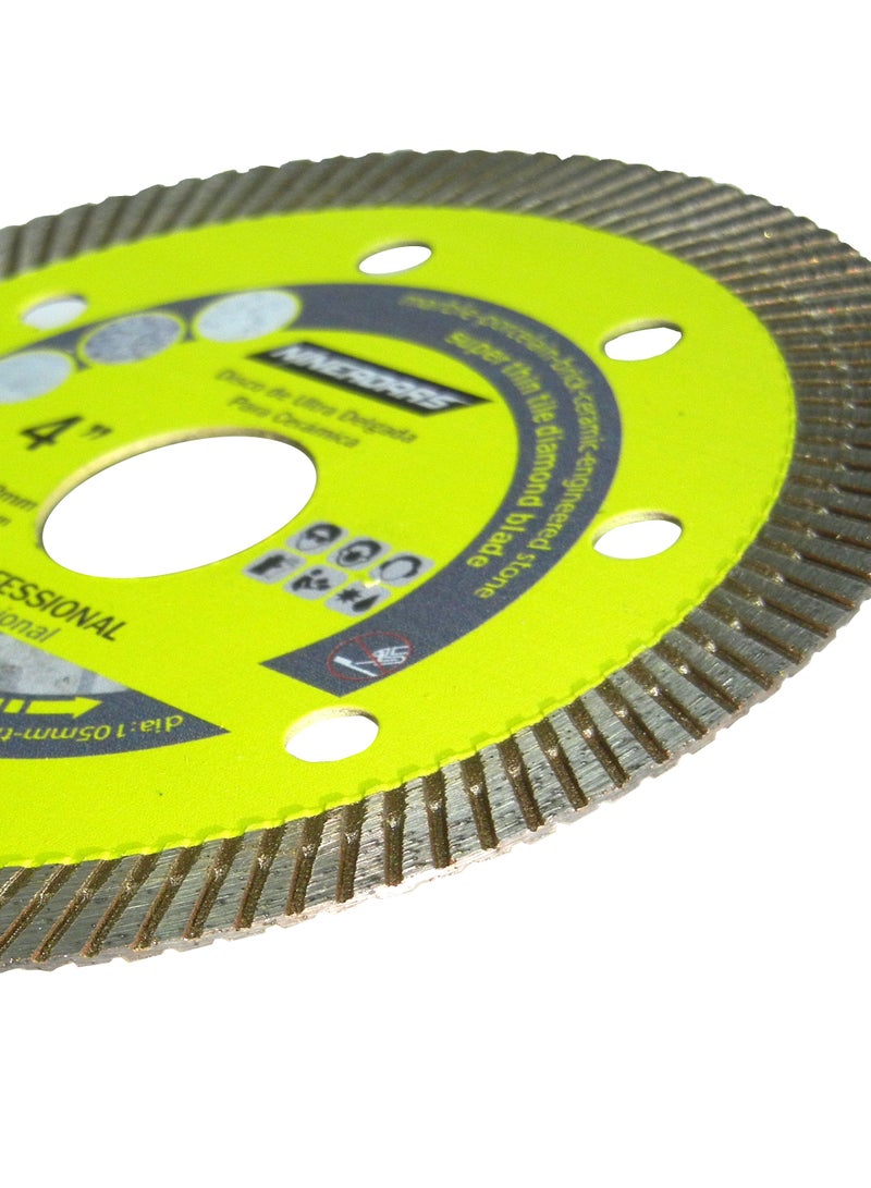 NINEROARS Super Thin Tile Blade 4  inch ,105mm Diamond Turbo Blade for Marble and Tiles - Image 3