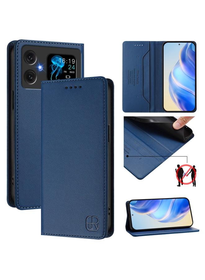 Zaboon Case For Cubot A20 RC01 Dual-Folded Magnetic Suction RFID Leather Phone Case - Image 1