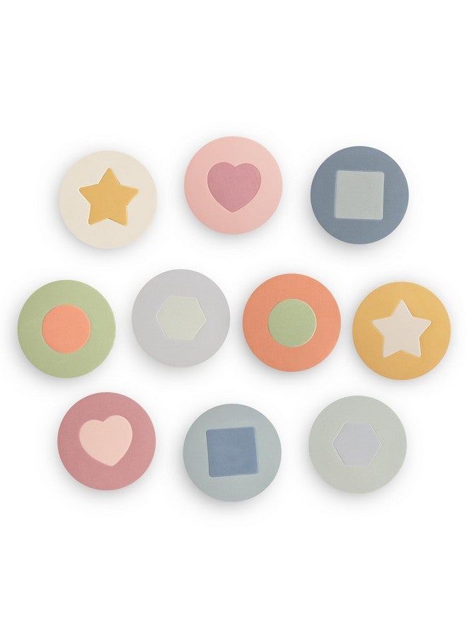 mushie Foam Bath Puzzle | 10 Pieces for Ages 3 Years+ | Floating Foam for Kids and Toddlers - Image 1