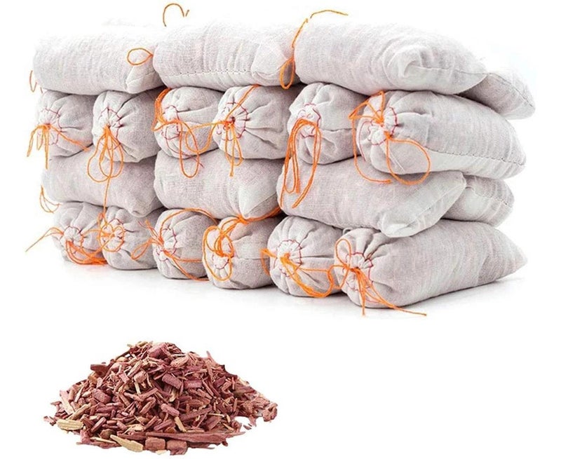 20Pack Of Cedar Sachet Bags, Cedar Chips For Closets And Drawers, Cedar Blocks For Clothes Storage, Cedarwood Closet - Image 1