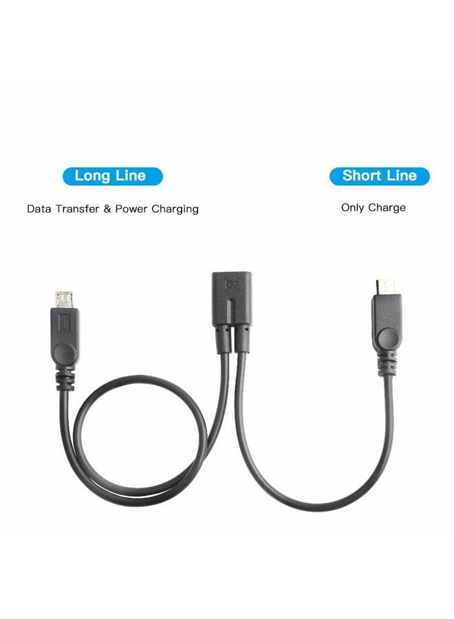Electop Micro USB Female to 2 Micro USB Male Splitter Cable - Image 2