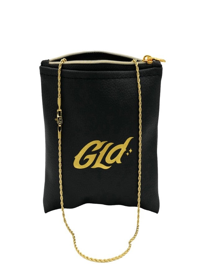 جلد سلسلة GLD Rope Link - سلسلة كوبية مطلية بالذهب مع حقيبة سفر حصرية للتخزين - مشبك مقاوم للماء، مقاوم للعرق والبهتان - جودة تدوم مدى الحياة، مصممة في ميامي، 26 بوصة، مطلية بالذهب - Image 1