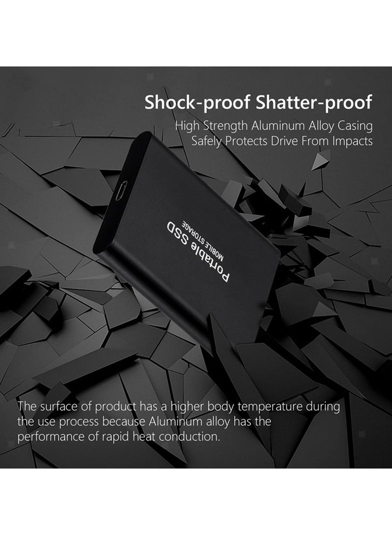 ارواق محرك الأقراص الصلبة الخارجي المحمول سعة 2 تيرابايت USB 3.0 SSD خارجي لأجهزة الكمبيوتر الشخصية وأجهزة الكمبيوتر المكتبية وأجهزة الكمبيوتر المحمول مقاس 2.5 بوصة - Image 3