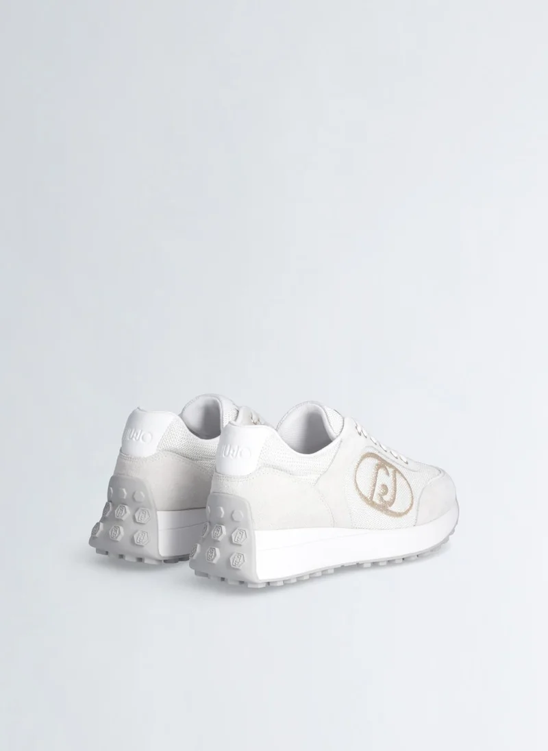 Liu Jo Sneakers in Suede and Brighty Mesh