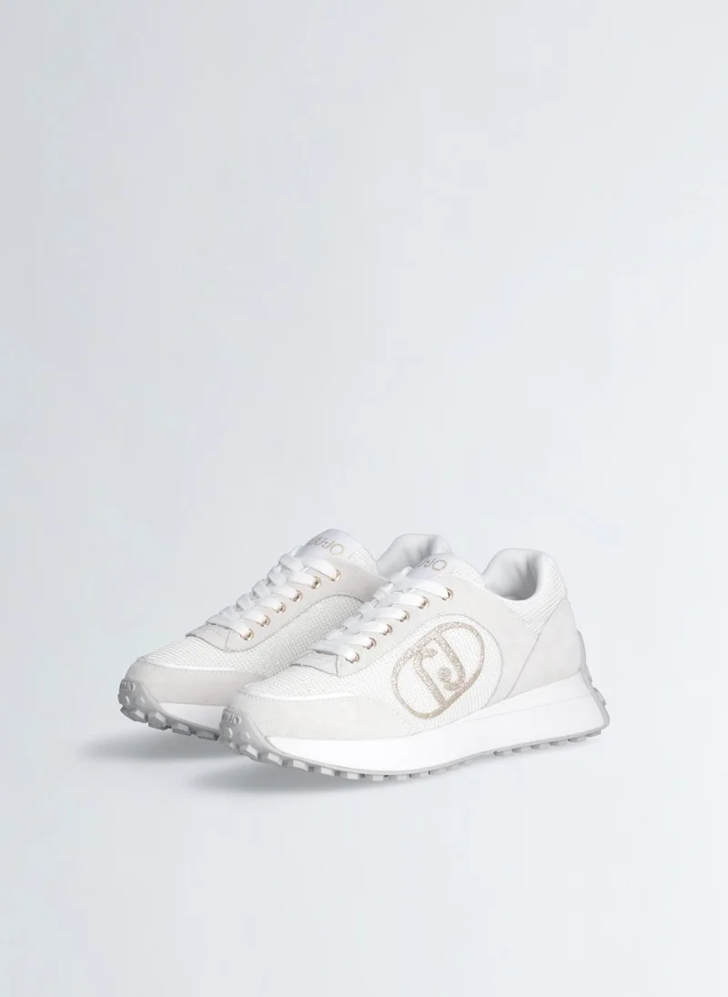 Liu Jo Sneakers in Suede and Brighty Mesh
