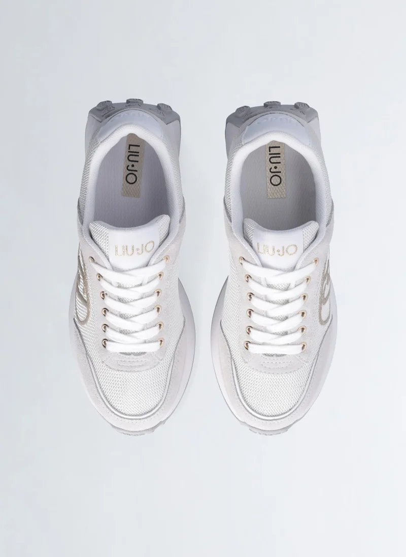 Liu Jo Sneakers in Suede and Brighty Mesh