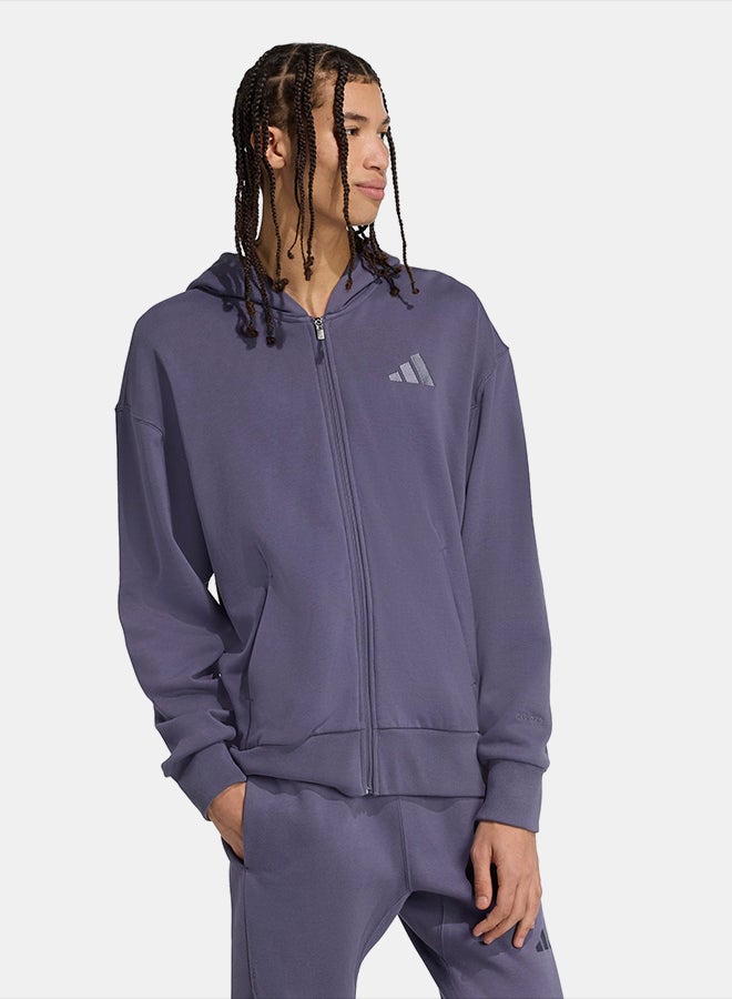 Adidas ALL SZN French Terry Full-Zip Hoodie - Image 3