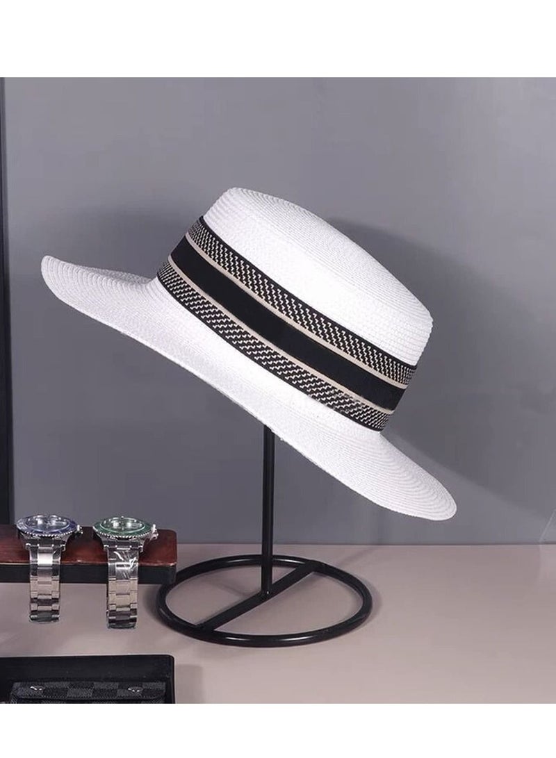 SYOSI Metal Wig Stand Holder,Hat Racks,Hat Display Stand,12 inch Stable Sturdy Wig Head Holder, Freestanding Durable Hat Holder Storage Stand, Metal Hat Cap Rack Wigs Holder  (black) - Image 4