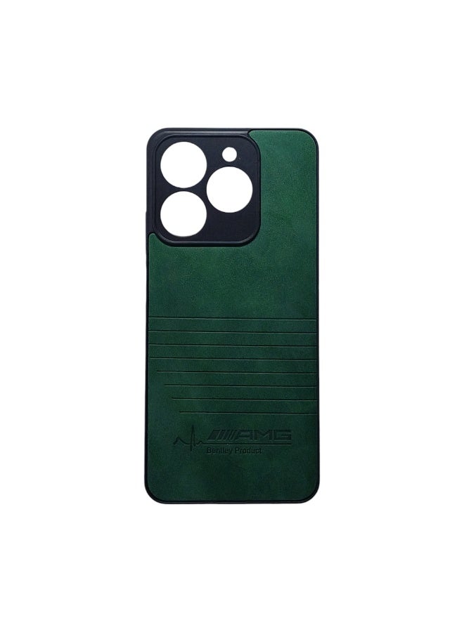 Phone Back Cover leather for Oppo Reno 11F green - Image 3
