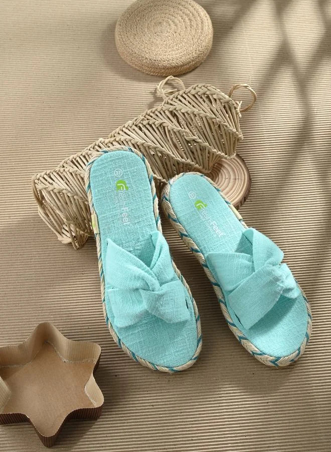 فريش فيت Twist Strap Open Toe Flat Sandal by Styli