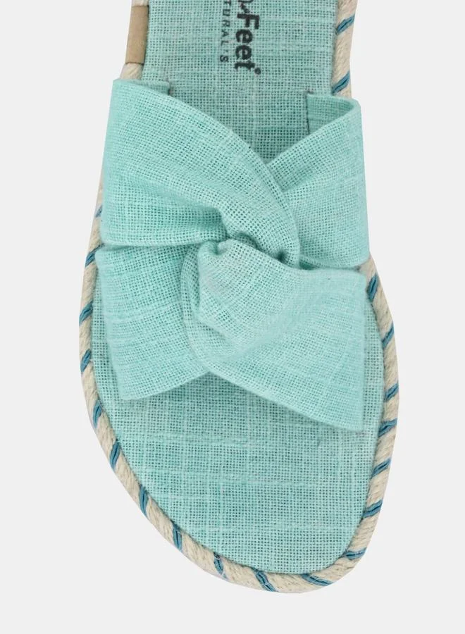 فريش فيت Twist Strap Open Toe Flat Sandal by Styli