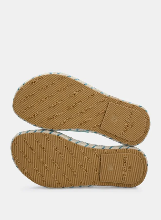 فريش فيت Twist Strap Open Toe Flat Sandal by Styli