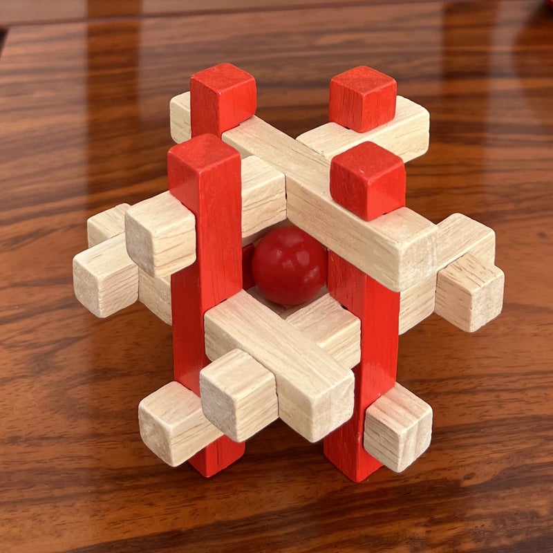 Kongming Lock Children'S Wooden Toy Kongming Lock Luban Lock Full Set Classical Mortise Wooden Toy Kongming Lock - Image 5