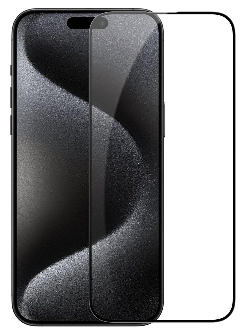Nillkin CP+ PRO Anti-Explosion Glass Screen Protector, 0.33mm, 2.5D Designed For Apple iPhone 15 Pro Max - Black - Image 1