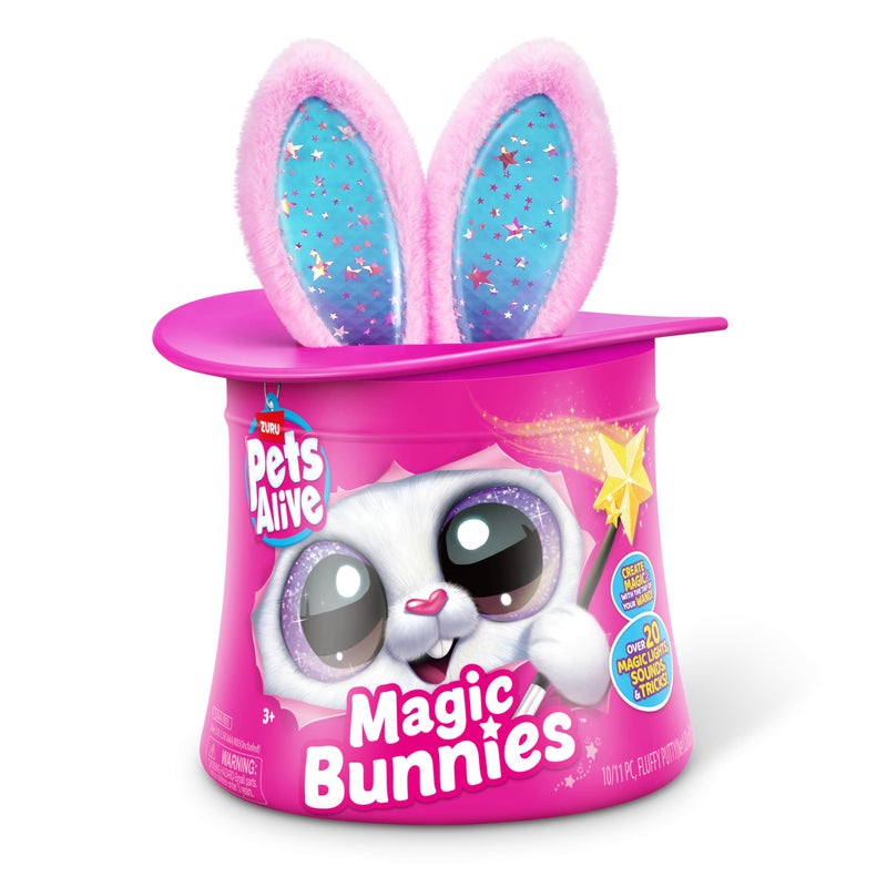 Pets Alive Magic Bunnies (Candy) by ZURU Electronic Plush Unboxing Surprise Interactive Magic Toy - Image 2
