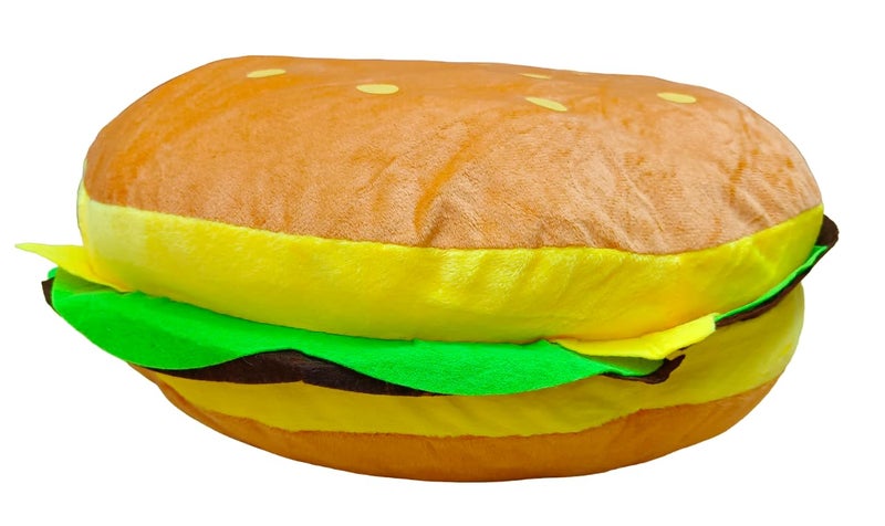 ONOTIC Burger Pillow Hamburger Plush Cheeseburger Pillow Stuffed Food Cushion Pillow for Kids - Image 2