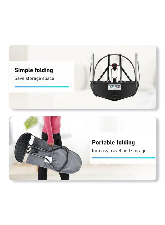 HOUSEHOLD WORLD HOUSEHOLD WORLD Portable Baby Bouncer Seat for Babies 0-18 Months, 100% Cotton Fabrics, Adjustable Multi Position Baby Bouncer Seat, Infant Rocker Chair with Hanging Toys-Dark Grey - Image 2