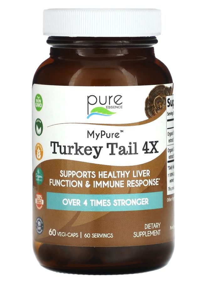 Pure Essence My Pure Turkey Tail 4X 60 Vegi-Caps