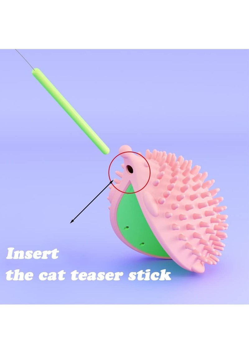 SYOSI Cat Self Groomer 4.5in Cat Grooming Brush Wall Mount Cat Face Grooming Brush Pet Grooming Massage Comb Groomer Massage Comb for Long Short Fur Kitten Cats 3Pcs - Image 2