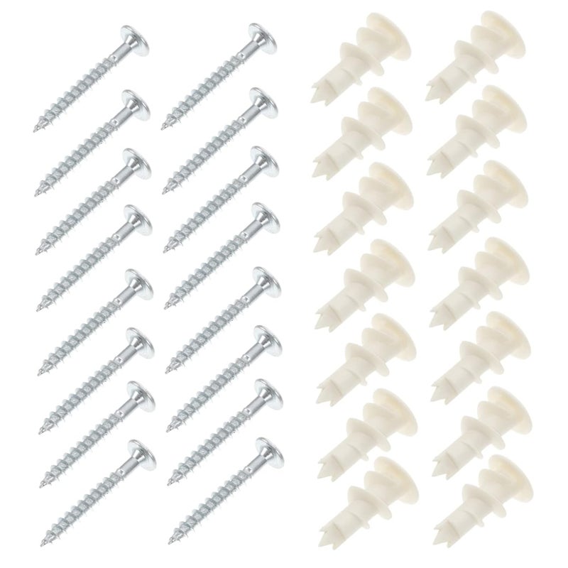 PartyKindom 20sets Practical Expansion Tubes Simple Expansion Tube Screws Plasterboard for RMR Screws Wall Repair - Image 1