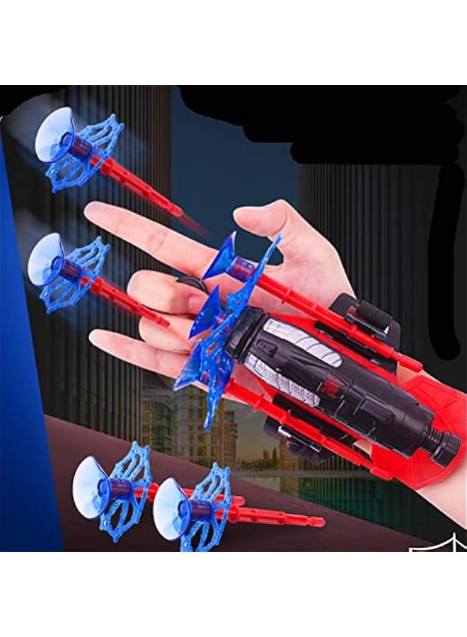 Web Shooters for Kids, Ejection Cool Wristlet Launcher Equipment Glove Toy, Kids Plastic Cosplay Glove Launcher Wrist Toy Set… (2pcs Bracer) - Image 4