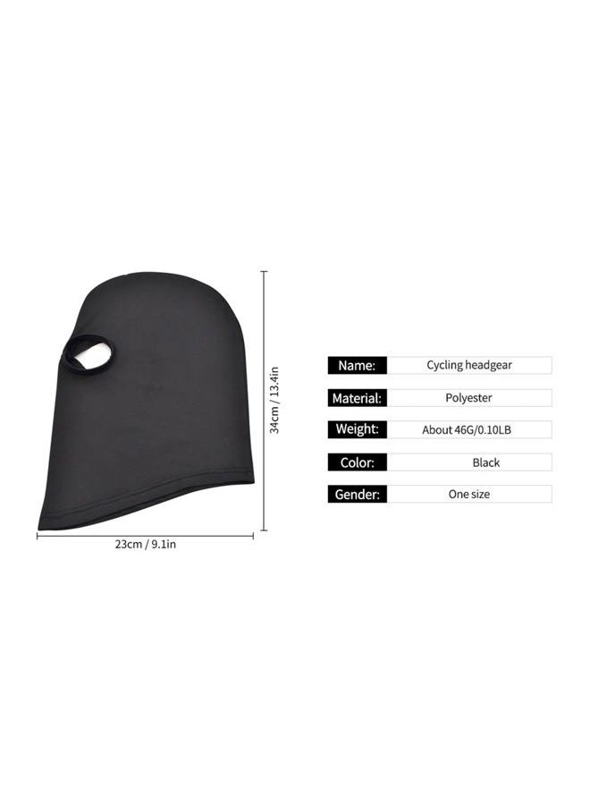WYSUMMER 3 Hole Full Face Mask, Women Men Thin Balaclava Face Mask for Motorcycle Bike Hunting Cycling Cap Ski (Black) - Image 2