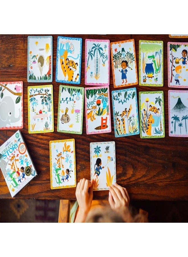 eeBoo: Create a Story Cards, Tell Me a Story, Volcano Island, 36 Cards Included in The Set, Encourages Imagination, Creativity and Story-Telling, for Ages 3 and up - Image 4