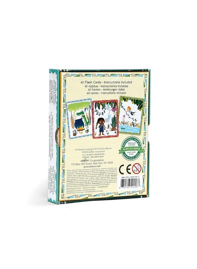 eeBoo: Create a Story Cards, Tell Me a Story, Volcano Island, 36 Cards Included in The Set, Encourages Imagination, Creativity and Story-Telling, for Ages 3 and up - Image 2