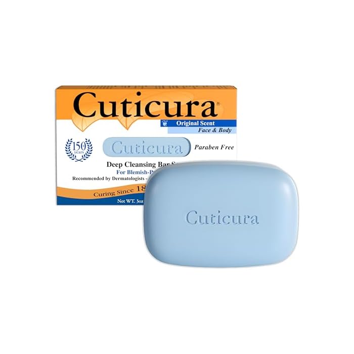 Cuticura Official Deep Cleansing Face and Body Soap - 3 oz (Pack of 1)