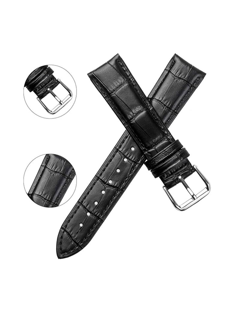 Adando - Adando Genuine Leather Watch Strap Soft Bamboo Pattern Genuine Cowhide Leather Strap Leather Replacement Watch Band for Men Women 20mm 22mm Replacement Bands for Watch Accessories for Watch - Image 1