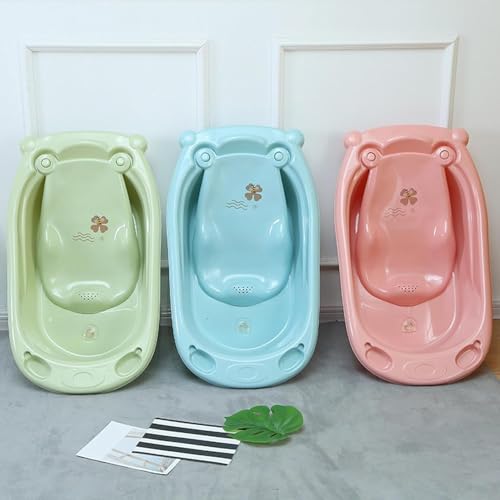 Valajogi Portable Foldable Adult Bathtub for Home, Large Plastic Soaking Tub with Drain Pipe, Freestanding Spa Bath Tub for Hot & Cold Bath, Balcony & Small Bathroom Use (Panda) - Image 1