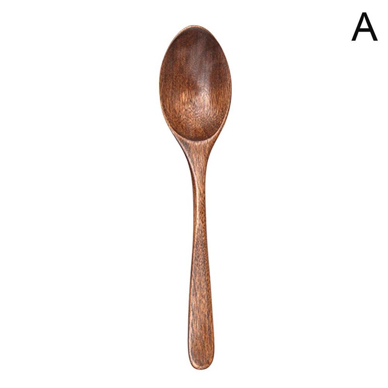 Small wooden spoon made of nanmu wood, Japanese style, wooden spoon, soup spoon, household honey stirring spoon, small wooden spoon - Image 5