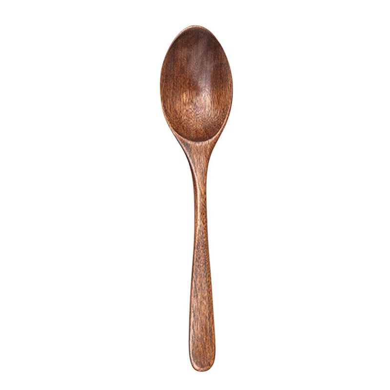 Small wooden spoon made of nanmu wood, Japanese style, wooden spoon, soup spoon, household honey stirring spoon, small wooden spoon - Image 2