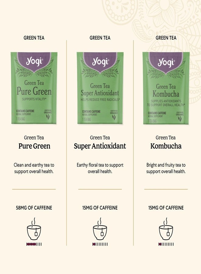 Yogi Organic Tea Energy Sampler Box (32 Tea Bags) - 8 Energizing Black & Green Teas - Contains Caffeine - Gift Set & Variety Pack - Image 3