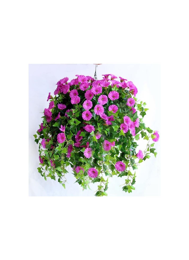 Generic - Uv Simulation Artificial Flower, Artificial Petunias for Outdoors, Artificial Petunias for Outdoors Uv Resistant, Petunias Artificial Flowers Realistic Home Decor Garden Plants (3, White) - Image 1