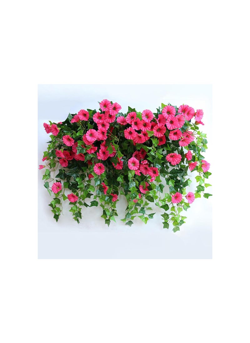 Generic - Uv Simulation Artificial Flower, Artificial Petunias for Outdoors, Artificial Petunias for Outdoors Uv Resistant, Petunias Artificial Flowers Realistic Home Decor Garden Plants (3, White) - Image 1