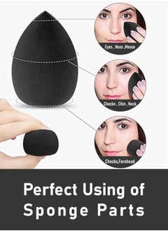 TRENZ Makeup Sponge for Seamless Blending, ideal for flawless coverage, face powder sponge, foundation sponge, makeup sponge, powder puff, face sponge, makeup sponges, small beauty blender, sponge, makeup essentials,  - Image 2