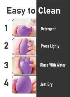 TRENZ Makeup Sponge for Seamless Blending, ideal for flawless coverage, face powder sponge, foundation sponge, makeup sponge, powder puff, face sponge, makeup sponges, small beauty blender, sponge, makeup essentials,  - Image 4