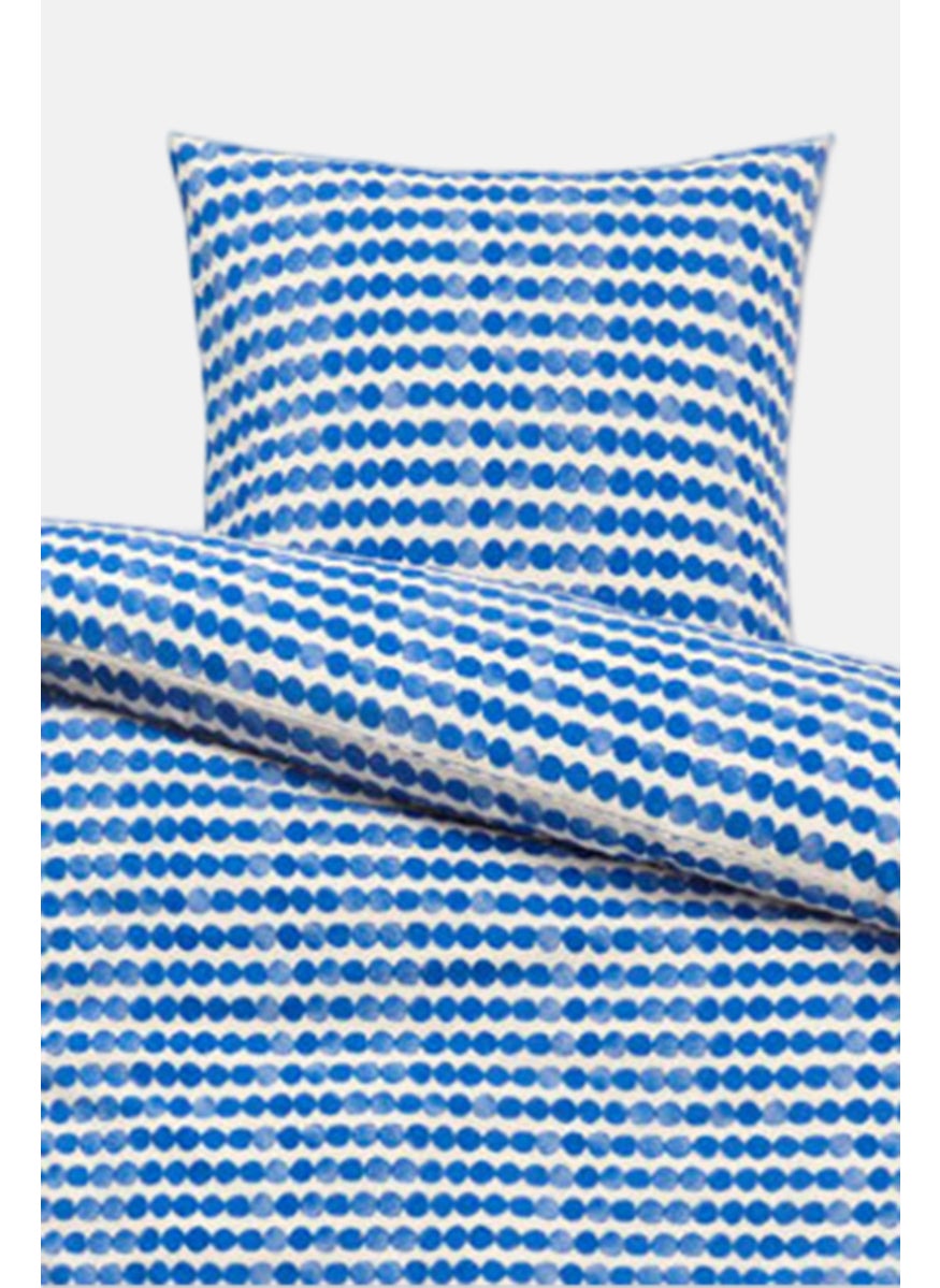 Tchibo - Single Polka Dots Duvet Cover Set 160 X 210, Blue/White - Image 1