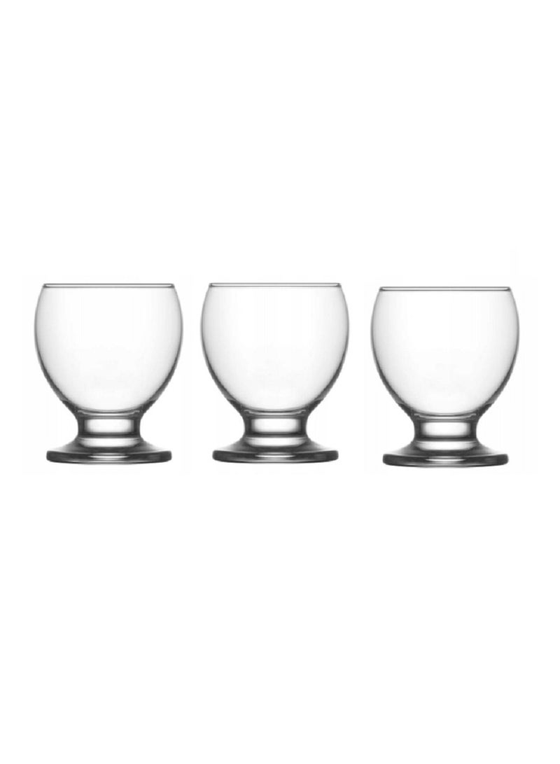 LAV 3 Pieces Nectar Soft Drink Glass Set 215 Ml - Clear - Image 2
