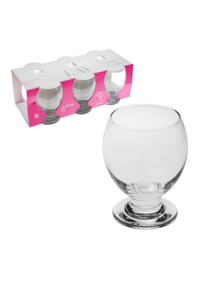 LAV 3 Pieces Nectar Soft Drink Glass Set 215 Ml - Clear - Image 3