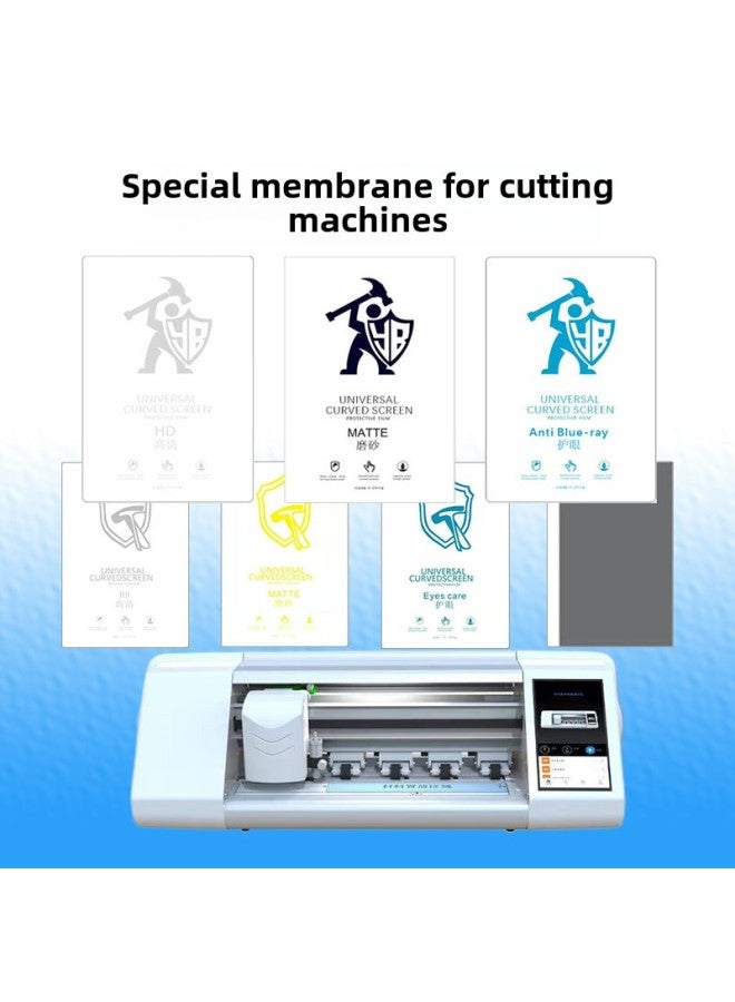 8 Inch Film Cutting Machine Hydraulic Film Four-layer High Definition Hydraulic Film Cutting Machine Special Film Blue Light Frosted Anti-peep Mobile Phone Film-Color:300*200 Frosted Anti-peep Hydraulic Film-Dimensions:Cutting Film  - Image 1