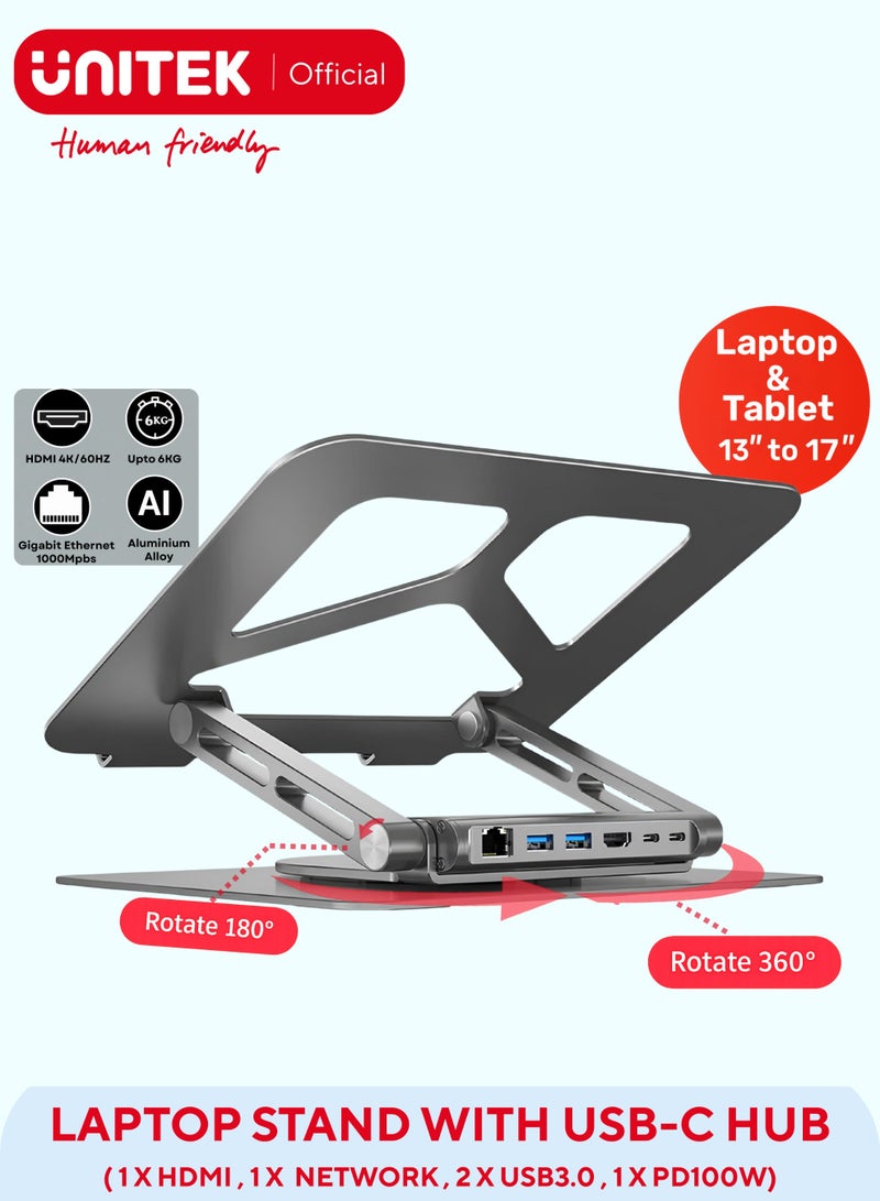 UNITEK محطة إرساء USB-C للكمبيوتر المحمول - Image 1